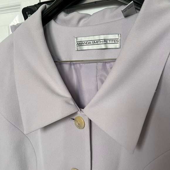 Elegant Lavender Women's Jacket with matching skirt. Amanda Smith Petites EUC - Picture 2 of 9